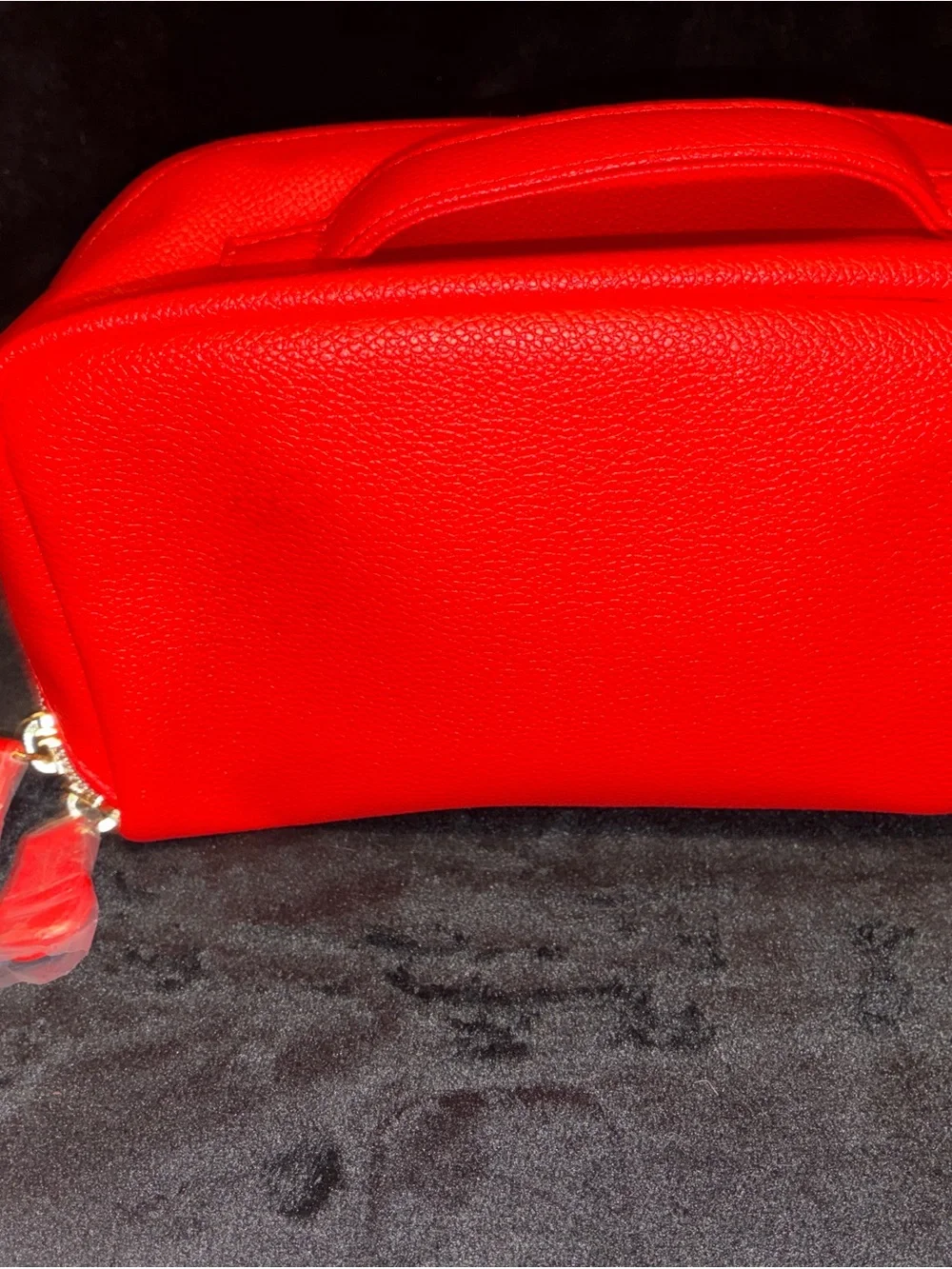 Shiseido Ginza Tokyo Red & White Striped Cosmetic Pouch